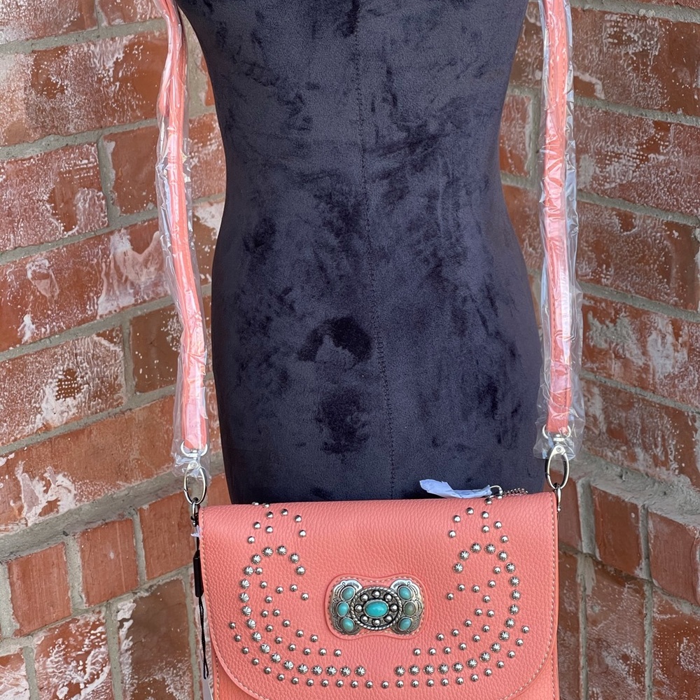 Montana west American bling clutch crossbody bag - Picture 16 of 16